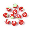 Fruits Theme Handmade Polymer Clay Beads CLAY-T022-04F-1