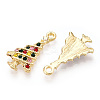 Alloy Colorful Rhinestone Pendants PALLOY-Q441-033-RS-2