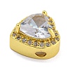 Rack Plating Brass Micro Pave Cubic Zirconia Beads KK-G513-79G-2