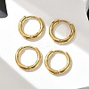 304 Stainless Steel Huggie Hoop Earrings EJEW-G272-02-8mm-G-3