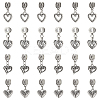 32Pcs 4 Styles  Tibetan Style Alloy European Dangle Charms FIND-UN0015-62-1