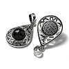 Synthetic Blue Goldstone Pendants G-Q158-05P-20-2