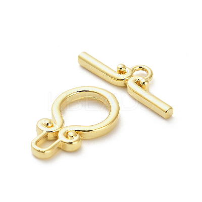 Brass Toggle Clasps KK-M314-02G-1