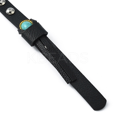 Imitation Leather Southwestern Cowboy Hat Belt FIND-WH0033-34-1