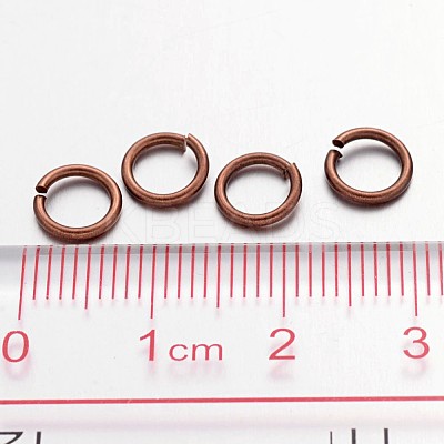 Brass Open Jump Rings Y-JRC7MM-R-1