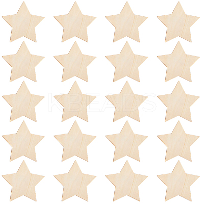 50Pcs Wood Cutouts DIY-SP0004-64A-03-1