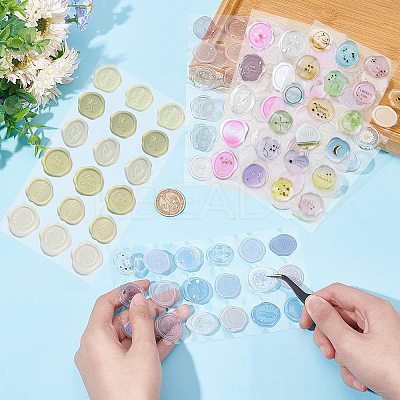 6 Sets 6 Styles PVC Adhesive Stickers DIY-CP0007-61-1
