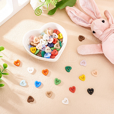 80Pcs 2-Hole Porcelain Buttons PORC-PJ0001-02E-1
