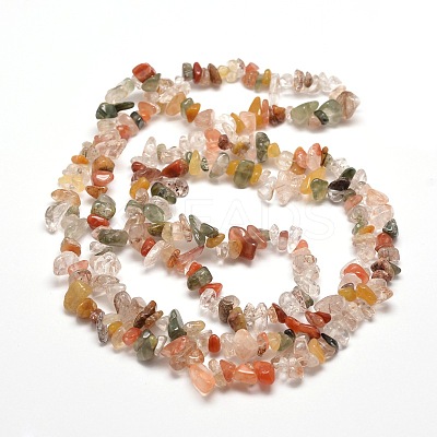 Natural & Synthetic Gemstone Chip Bead Strands G-M205-28-1