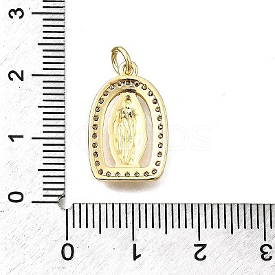 Brass Micro Pave Cubic Zirconia Pendants KK-P336-04G-G-1