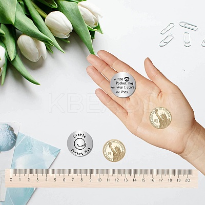 201 Stainless Steel Commemorative Coin AJEW-CN0002-24E-1
