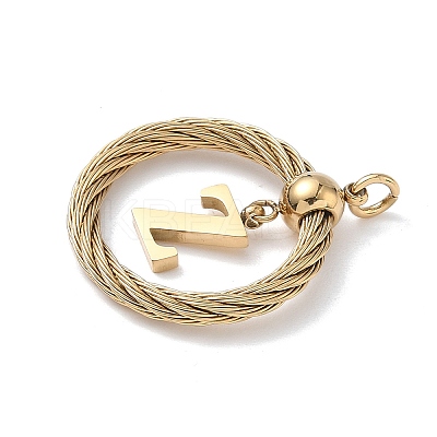 304 Stainless Steel Pendants STAS-D154-01Z-G-1