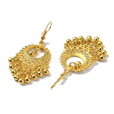 Golden Alloy Chandelier Earrings LS-EJEW-D092-03A-G-1