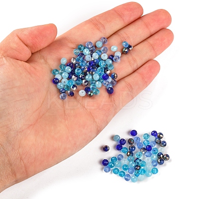 500Pcs Electroplat Opaque Glass Beads EGLA-YW0001-39A-1