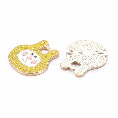 Alloy Enamel Pendants ENAM-N054-67E-NR-1