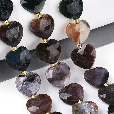 Natural Indian Agate Beads Strands G-P592-B11-01-1