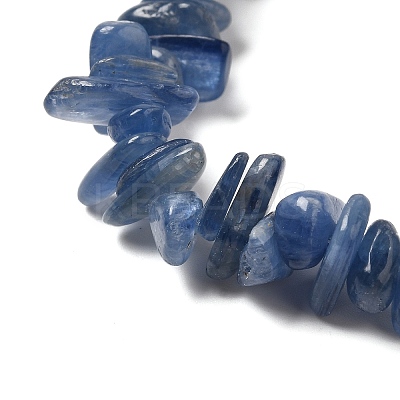 Natural Kyanite Chip Beads Stretch Bracelets for Men Women BJEW-L693-001-1
