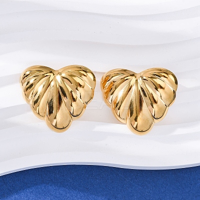 304 Stainless Steel Stud Earrings for Women EJEW-F357-03G-04-1