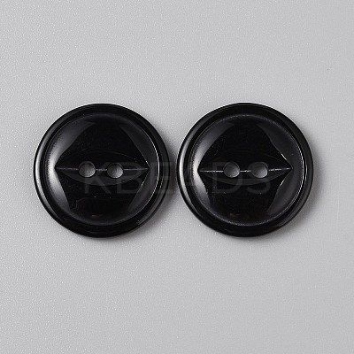 2-Hole Resin Buttons LS-FIND-WH0170-88H-01-1