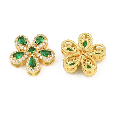 Brass Micro Pave Cubic Zirconia Pendants CU-CBA3D67-06G-1