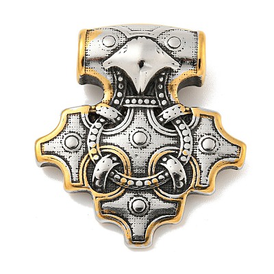 Ion Plating(IP) Viking 304 Stainless Steel Pendants STAS-D014-08AG-1