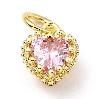 Brass Micro Pave Mixed Color Cubic Zirconia Pendants ZIRC-D120-02G-01-1