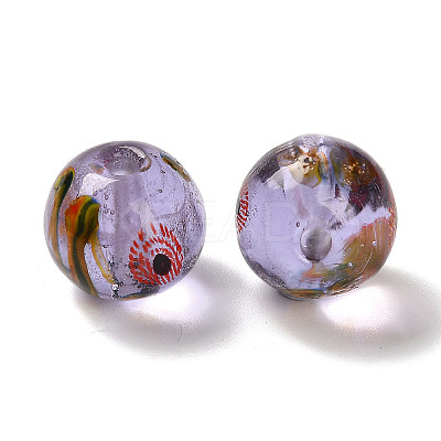 Handmade Transparent Lampwork Beads LAMP-C016-04A-02-1