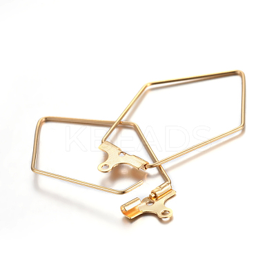 304 Stainless Steel Pendants STAS-F191-06G-1