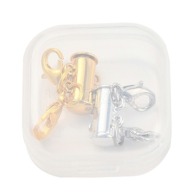 2 Set 2 Style Alloy Magnetic Slide Lock Clasps FIND-YW0001-25-1
