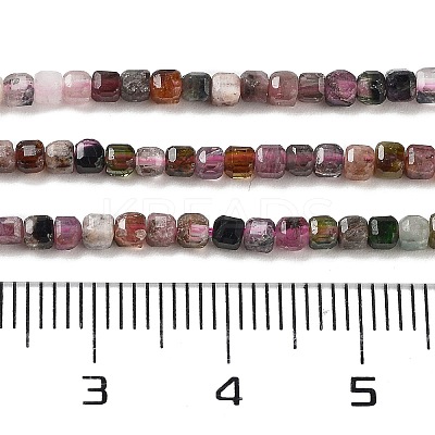 Natural Multicolor Tourmaline Beads Strands G-H042-B28-01-1