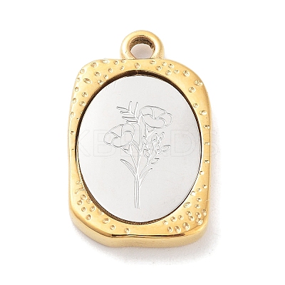 304 Stainless Steel Pendants STAS-F303-B09-1