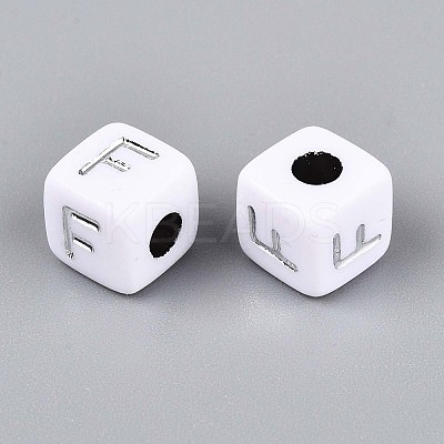 Opaque Acrylic Beads SACR-T035-03F-1