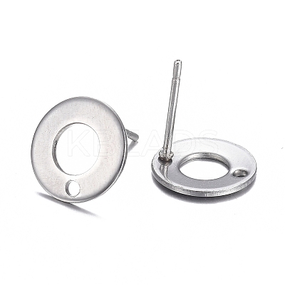 Tarnish Resistant 304 Stainless Steel Stud Earring Findings STAS-H104-01P-1