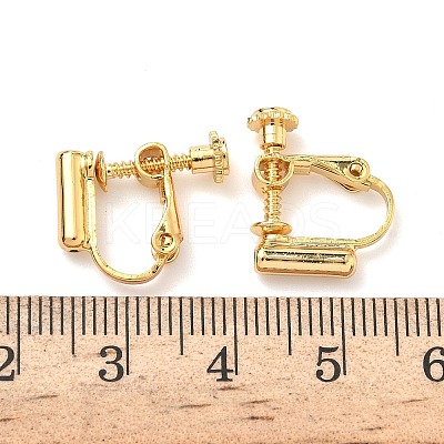 Brass Screw On Clip-on Earring Converters Findings KK-A281-29G-1