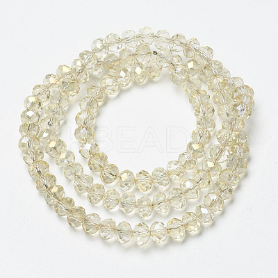 Electroplate Transparent Glass Beads Strands LS-EGLA-A034-T4mm-H03-1