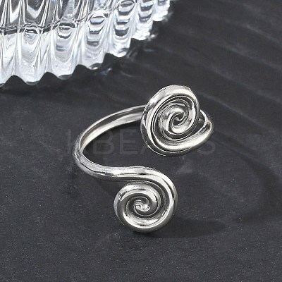 304 Stainless Steel Cuff Open Rings RJEW-D357-04P-1