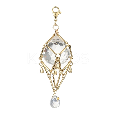 Brass Pouch Holder Pendant Decoration HJEW-JM01532-01-1