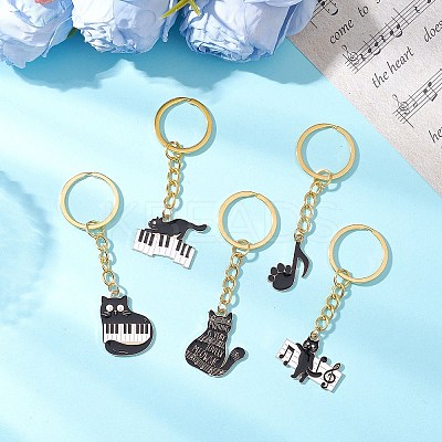 Alloy Enamel Pendant Keychains KEYC-JKC01247-1