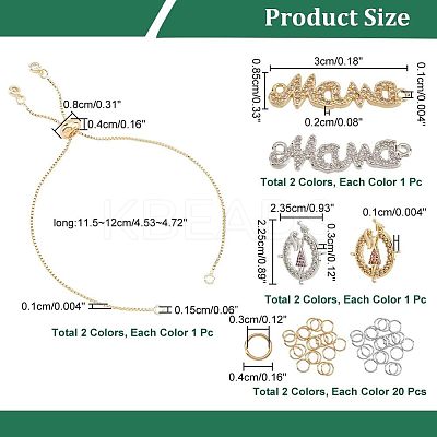 12Pcs Brass Box Chain Bracelet KK-NB0002-62-1