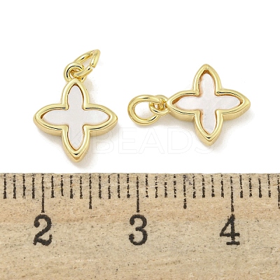Brass with Sea Shell Charms KK-Q820-15G-1