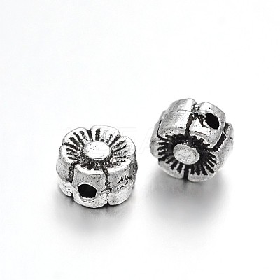 Plum Blossom Flower Tibetan Style Alloy Beads LS-X-TIBEB-D027-01AS-1