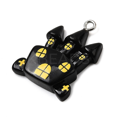 Halloween Opaque Resin Pendants CRES-D314-01P-01-1