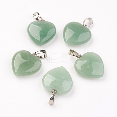 Natural Green Aventurine Pendants X-G-G956-B02-FF-1