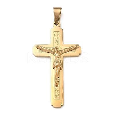304 Stainless Steel Big Pendants STAS-H256-02G-1