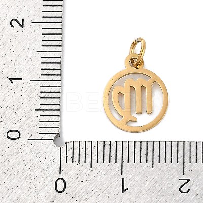 Ion Plating(IP) 304 Stainless Steel Charms STAS-R135-05G-12-1