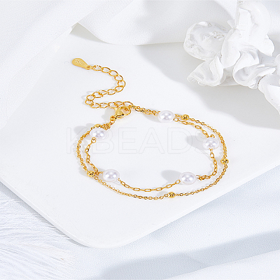 1Pc Brass Multi-strand Bracelets BJEW-LP0015-16-1