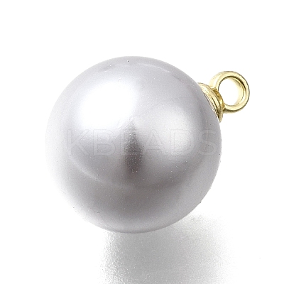ABS Plastic Imitation Pearl Pendants FIND-H052-01G-02G-1