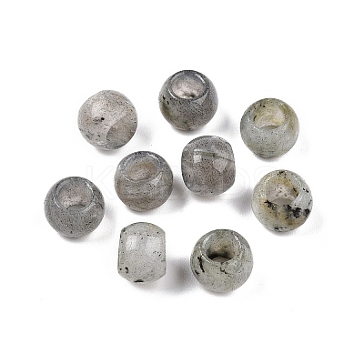 Natural Labradorite European Beads G-T092-10mm-30-1