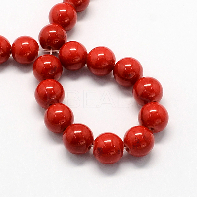Natural Dyed Mashan Jade Gemstone Bead Strands X-G-R272-6mm-01-1