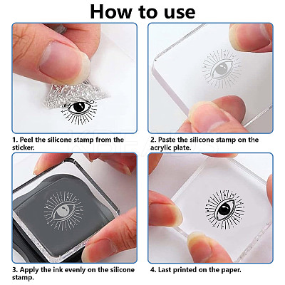 Plastic Stamps DIY-WH20018-0250-1